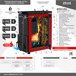 Котел твердотопливный ZEUS 24